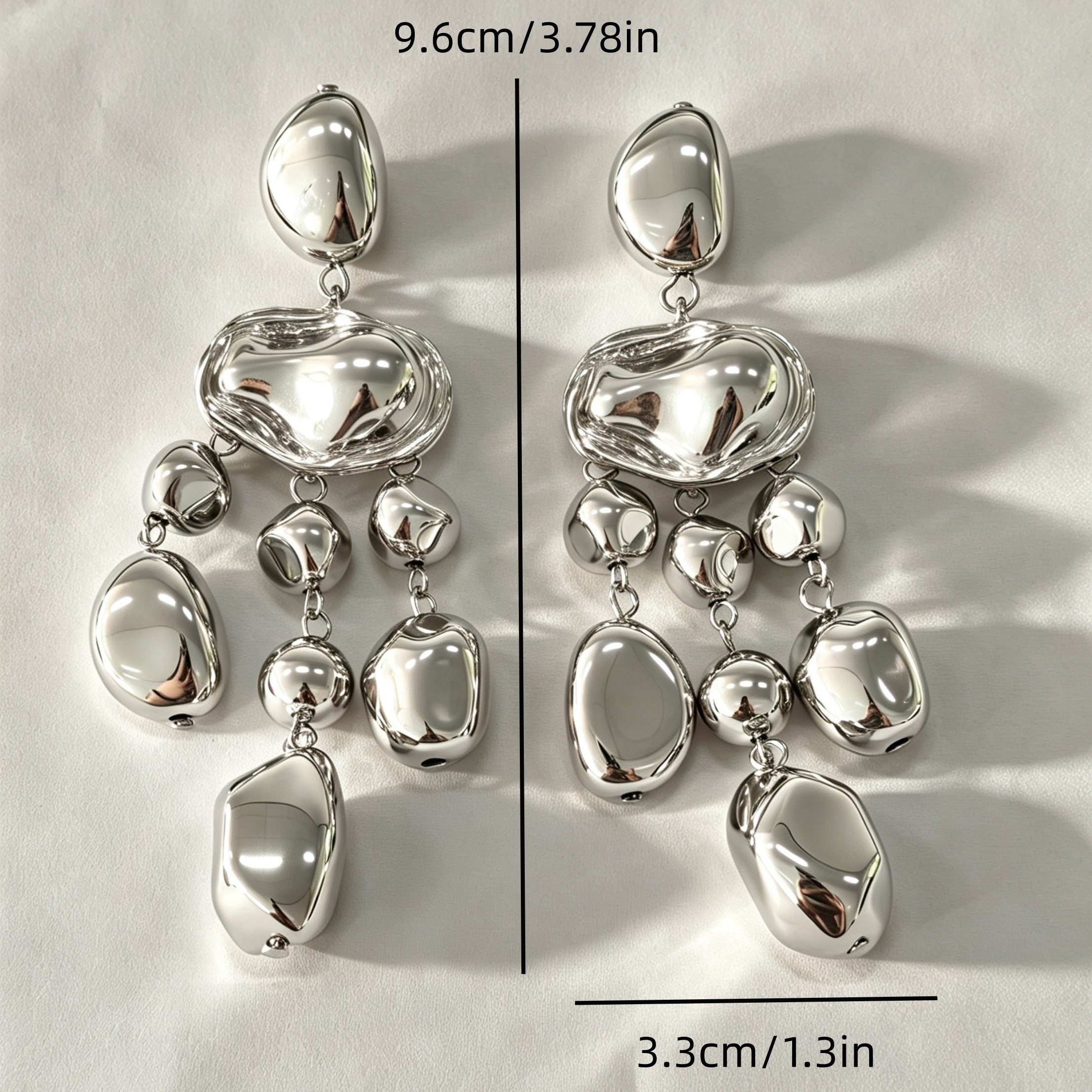 Women's Irregular Pleated Multi-layered Spliced Earrings