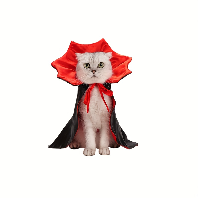 TEMU Halloween Cat And Dog Costumes, Christmas Cat And Dog Costumes, Funny Cape Cat And Dog Costumes, Atmosphere Magic Vampire Cloak, Funny Cape