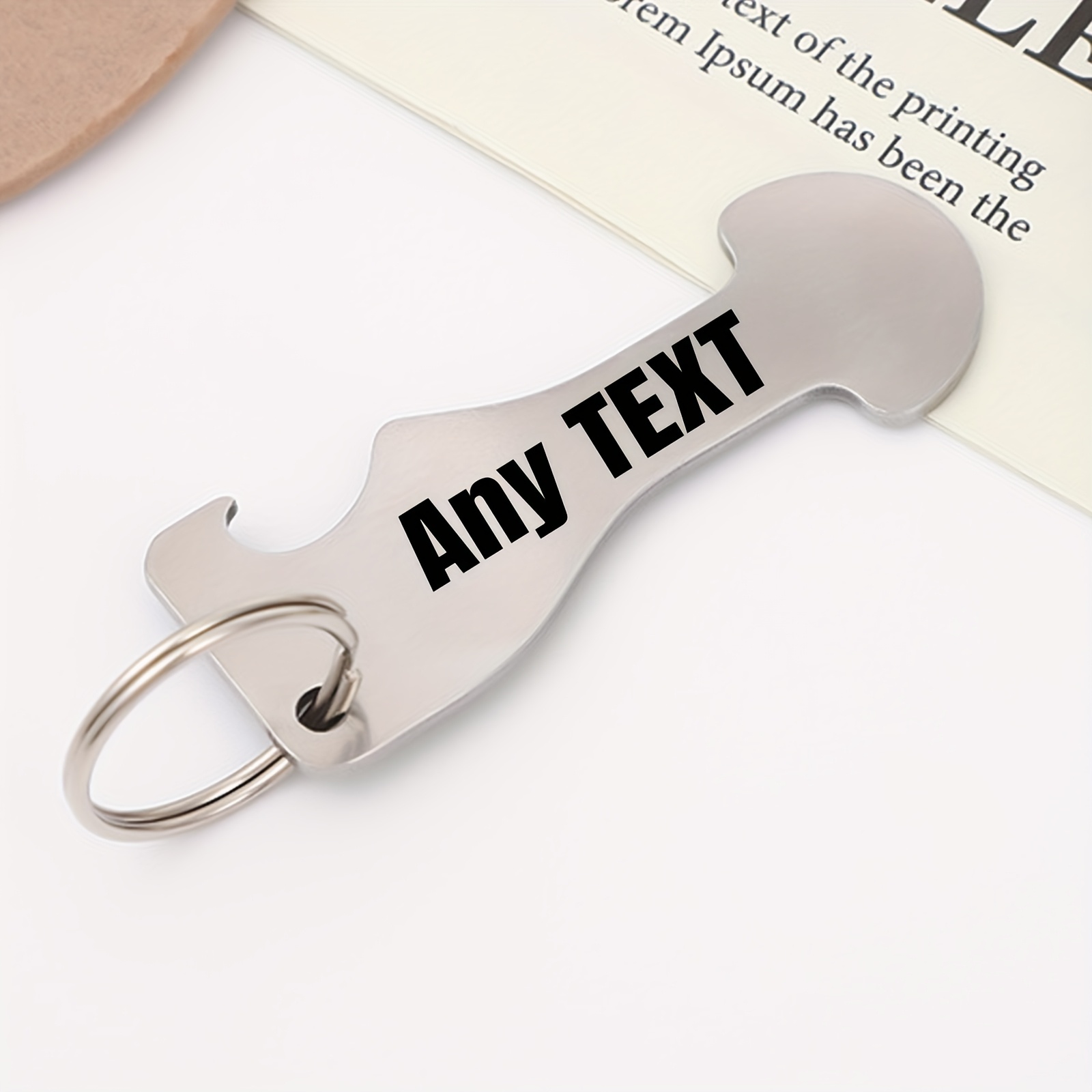 Image of Custom Keychain, Anti-lost Keychain, Supermarket Trolley Token, Personalized Bottle Opener Keychain