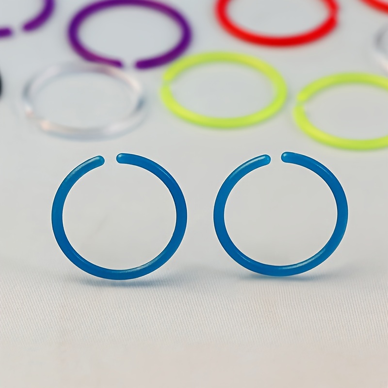 16pcs Colorful Anti-Blocking Invisible Ear Studs - Resin Ear Cuffs for Relief