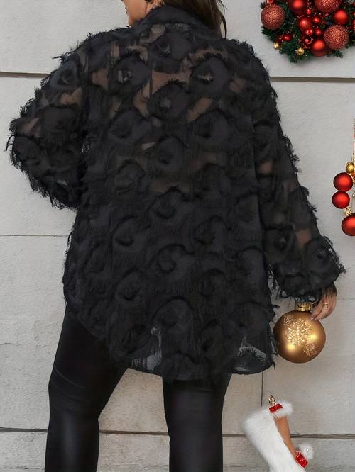 chemise décontractée en semi-transparente à pour femmes taille, pour les fêtes, sorties, tenues de rave, hauts de soirée, tenues et occasions festives