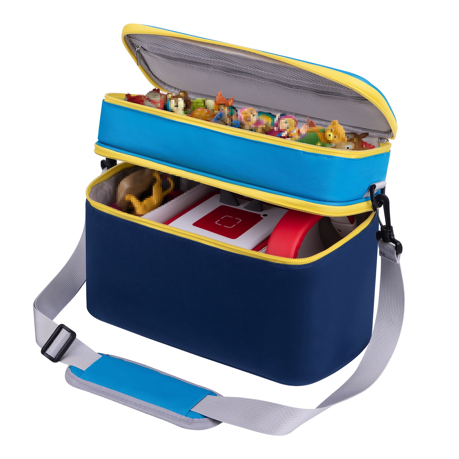 Carrying Case | Nylon Soft Storage Travel Carrier For Audio Player, Figures, Charging Station & Headphones, Box Only