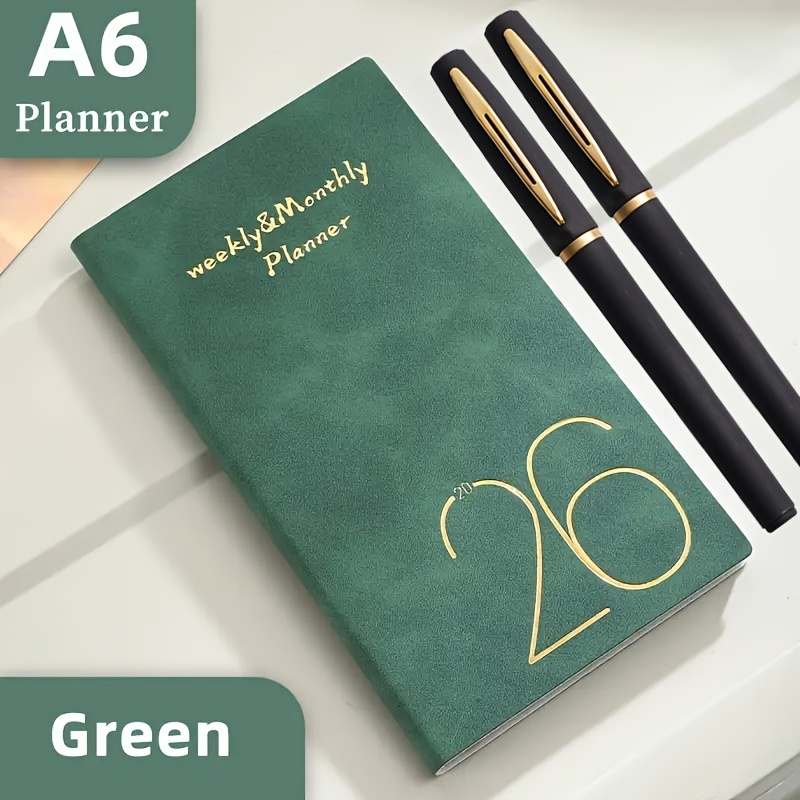 TEMU 3 Pezzi Set Planner: Agenda Settimanale con e , 2 Penne Gel - 128 , Organizzatore di Gestione del Tempo e Efficienza Ufficio per 365 , 8 Opzioni