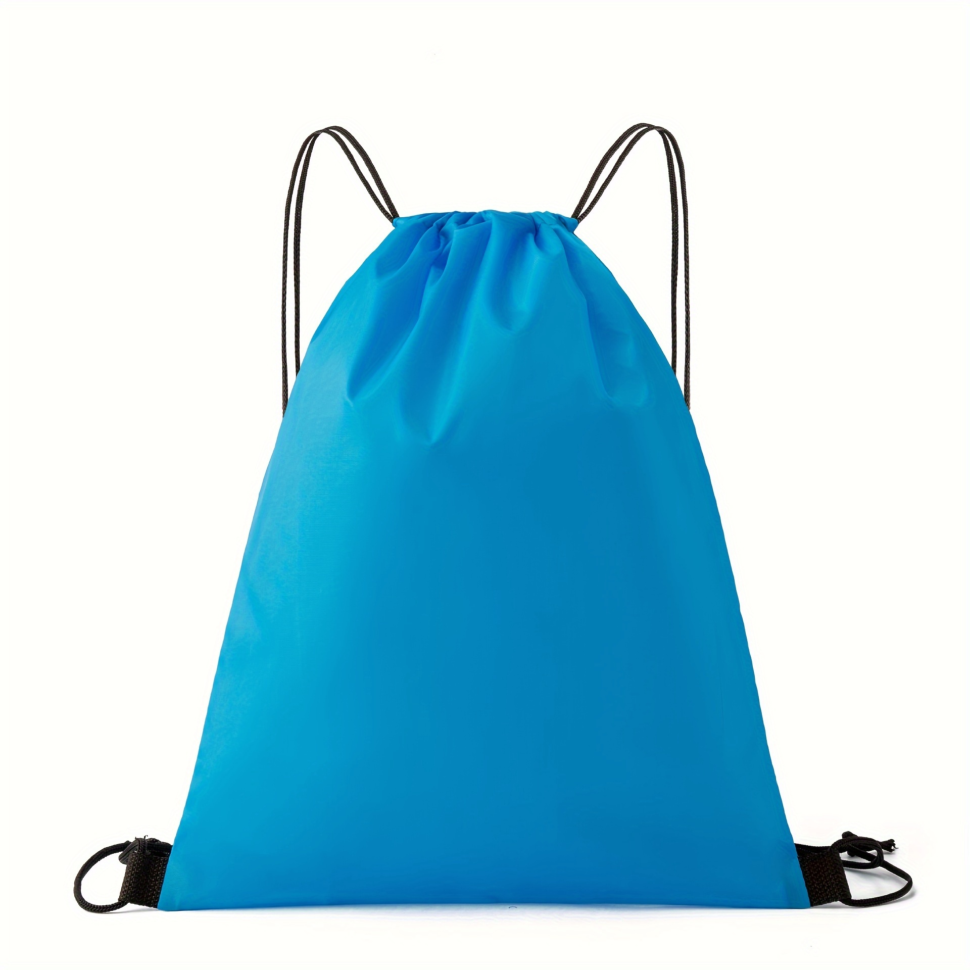 1pc Drawstring Bag, Double Shoulder Drawstring Oxford Cloth Storage Bag, Backpack Bag, Soccer Backpack Strap