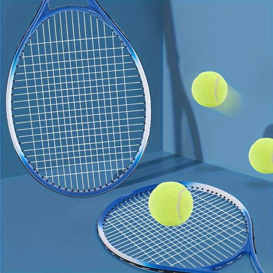 professional aluminum alloy tennis rackets for adults durable high bounce with 1 large ball included ideal for training competitive play double racket home tennis details 6