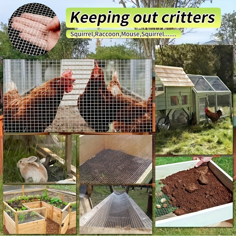 Galvanized Metal Wire Mesh Fence Hardware Cloth Chicken Temu