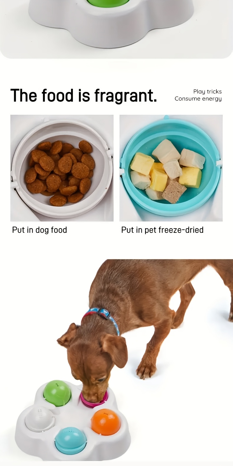 Pet Dog Intelligence Training Toy and Cat 2-in-1 Slow Feeder Interactive Toy, Self-Entertainment Boredom Relief Gift for Teddy and Golden Retriever Puppies