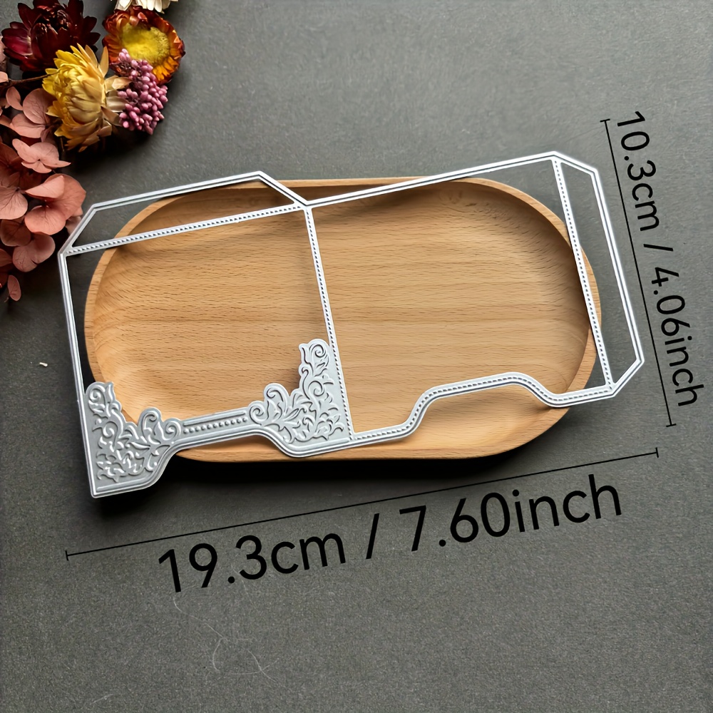 TEMU Mini Envelope Metal Cutting Die, Vintage Elegant Design, Multi-functional Hand Tool, Suitable For Art Enthusiasts' Precision Crafting, Diy