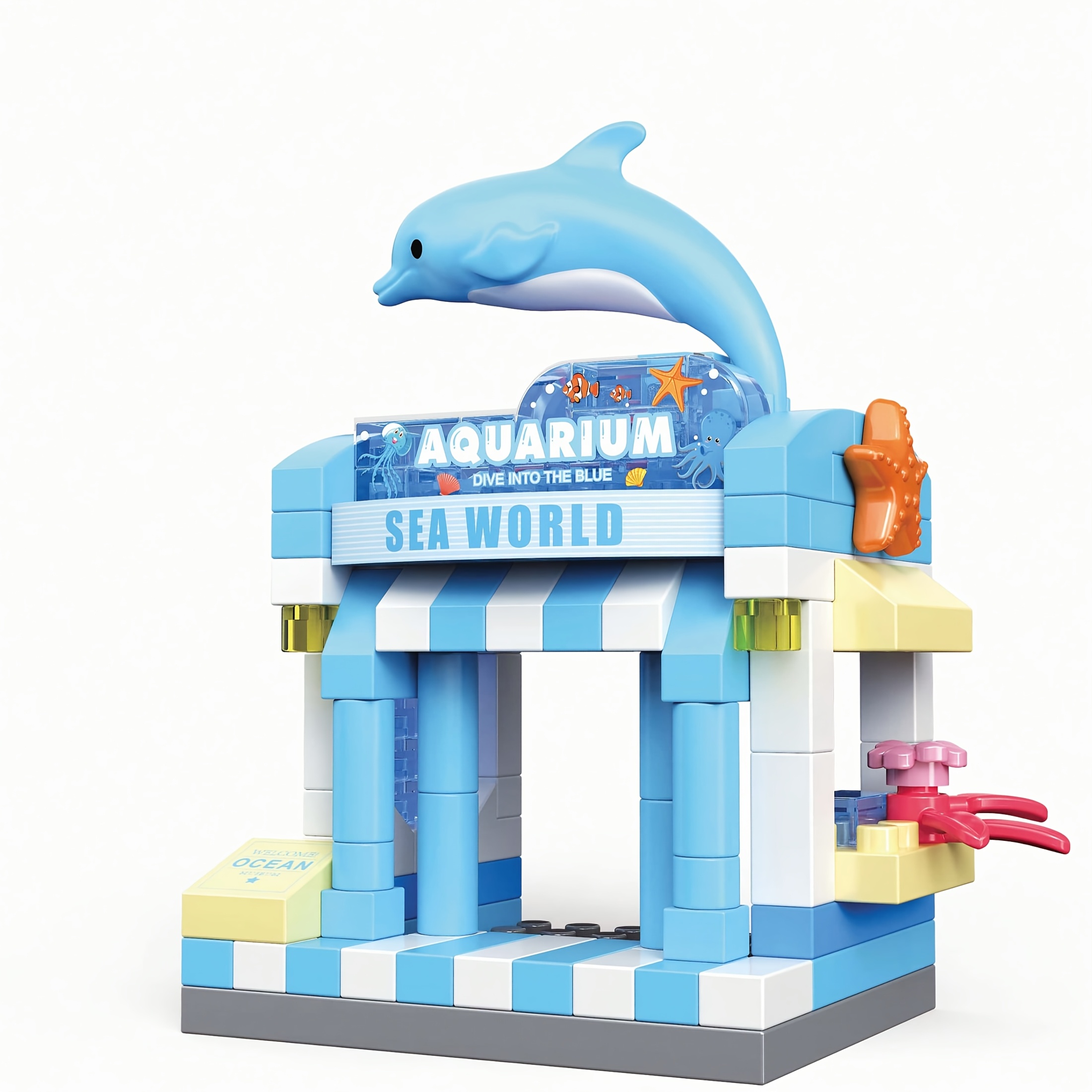 Micro Particle Building Block Set, Ramen Shop & BBQ Shop Decor