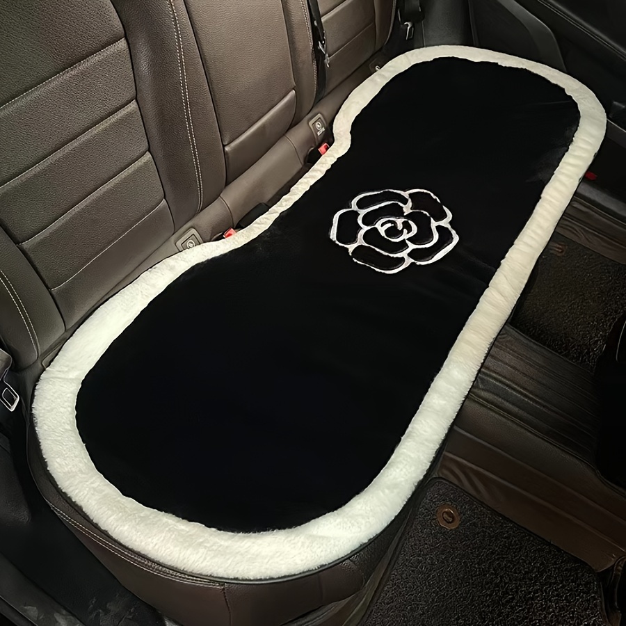 TEMU 1pc Embroidered Car Cushion, Heated , Mid- Texture, ,