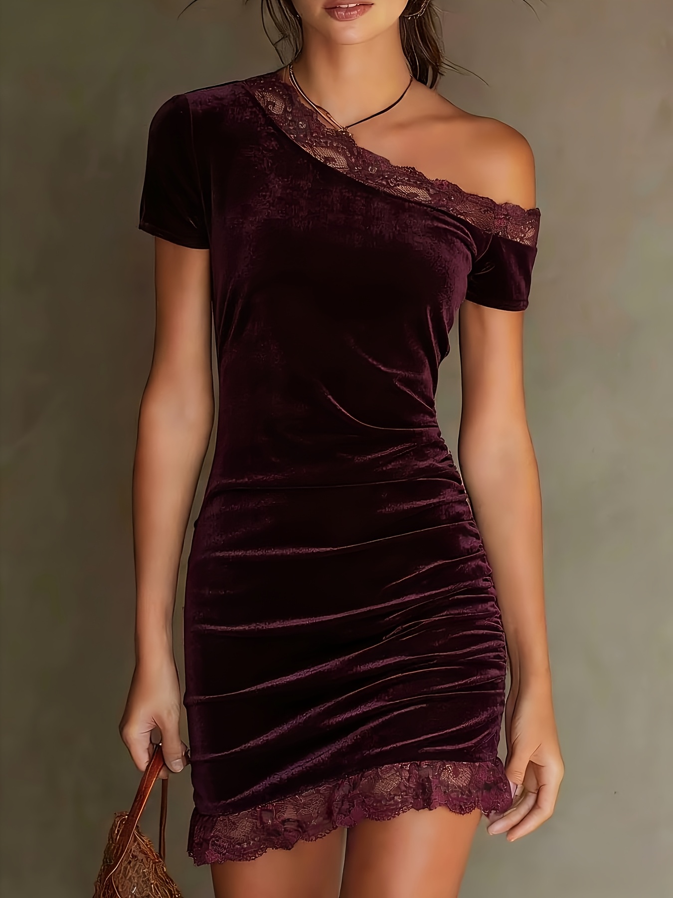 velvet dresses sold on Temu Australia