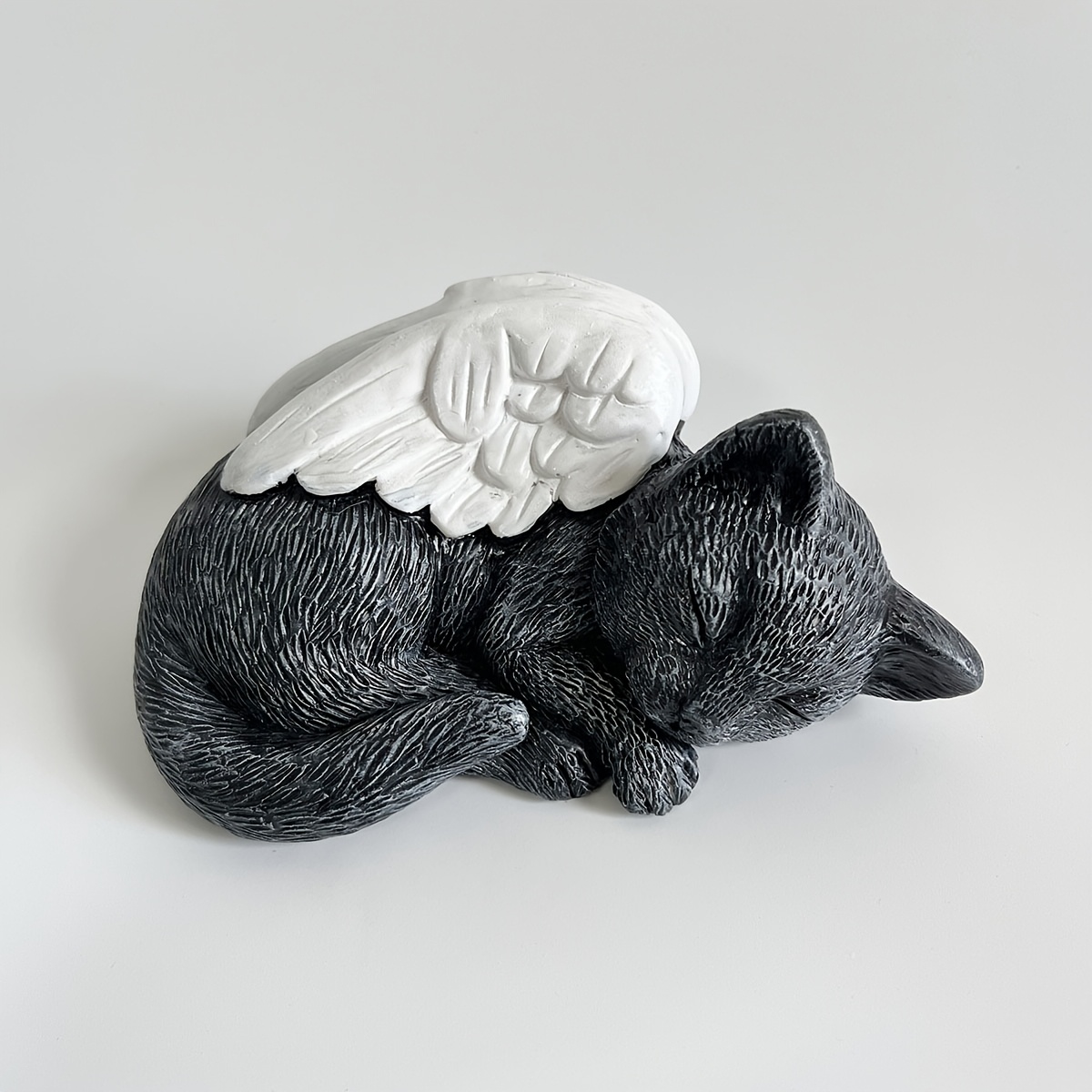 1pc Sleeping Dog Memorial Statue, Kitten Desktop Decoration Ornament Puppy , Garden Statue, Cat Lover Memorial Gift Resin Craft Statue
