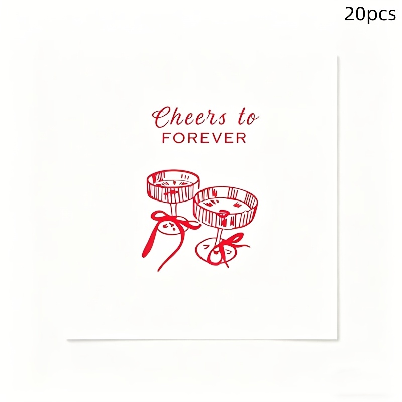 Image of 20pcs/set Party Napkins Wedding Festive Decoration Napkins Wedding Birthday Party Decoration Guest Tissues Restaurant Cafe Table Decoration Disposable Napkins For Halloween、christmas