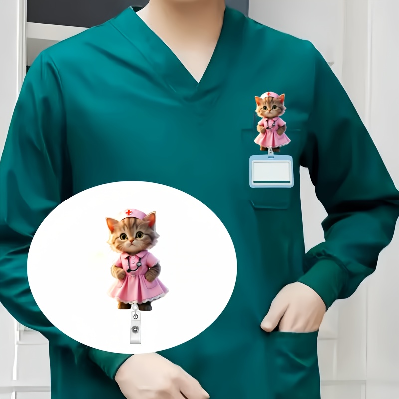 

1pc Nurse Cat , Id For , , Doctors, Nurses -