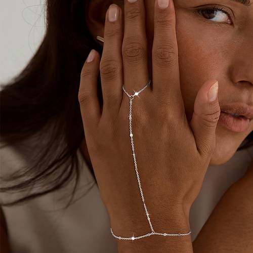 1pc bohemian elegant sequin womens alloy bracelet suitable for nightclub parties and beach vacations