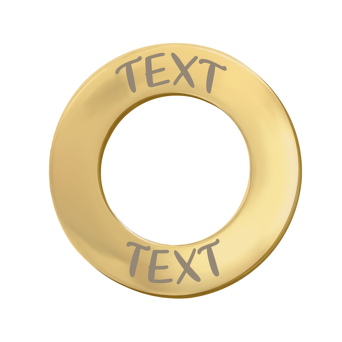TEMU [customizable] Cat And Dog Round Pet Tags, Personalized Information , Universal Id Tags For Pets, Multi-colors And Fonts , Cat And Dog Additions