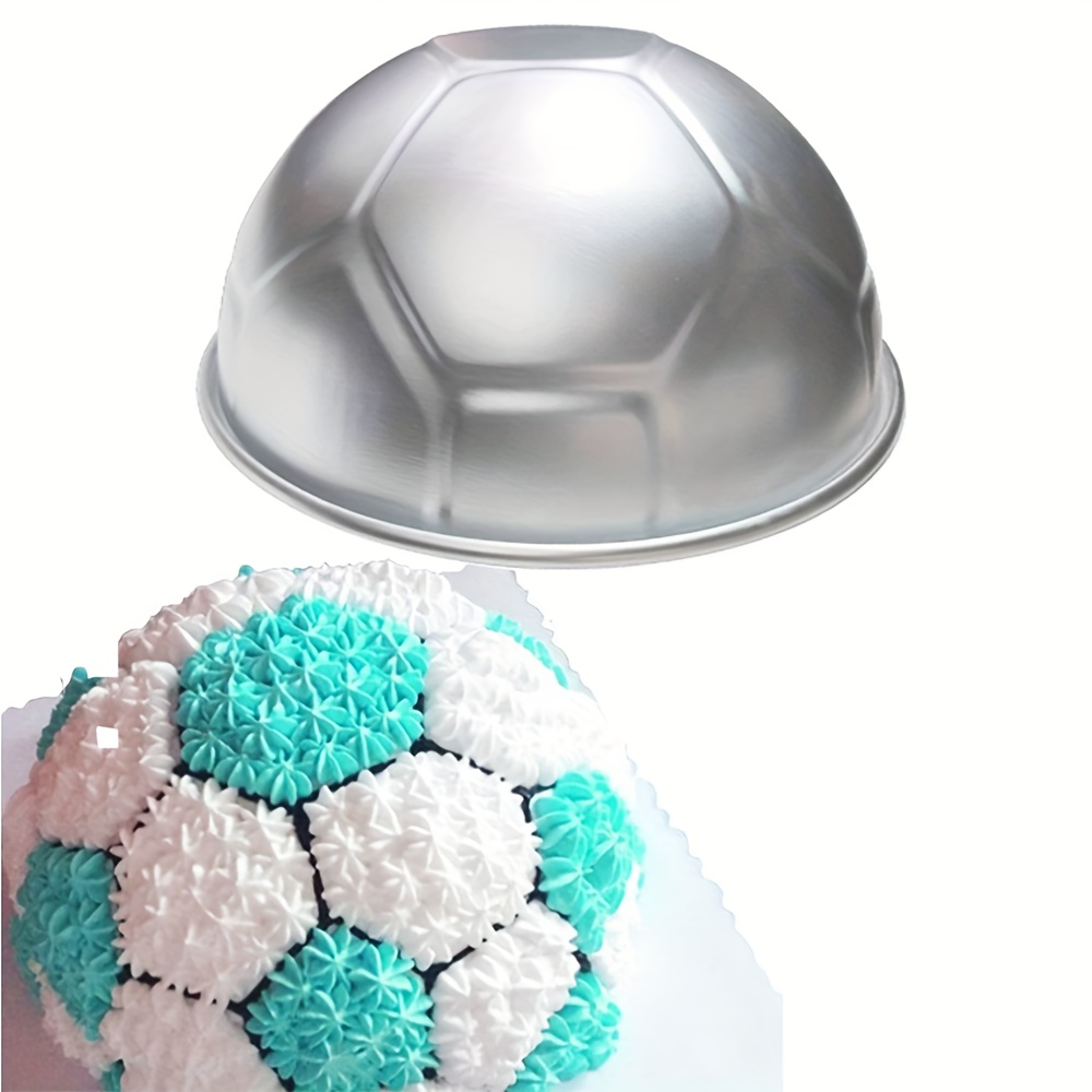 20cm half circle aluminum football cake mold durable easy Temu