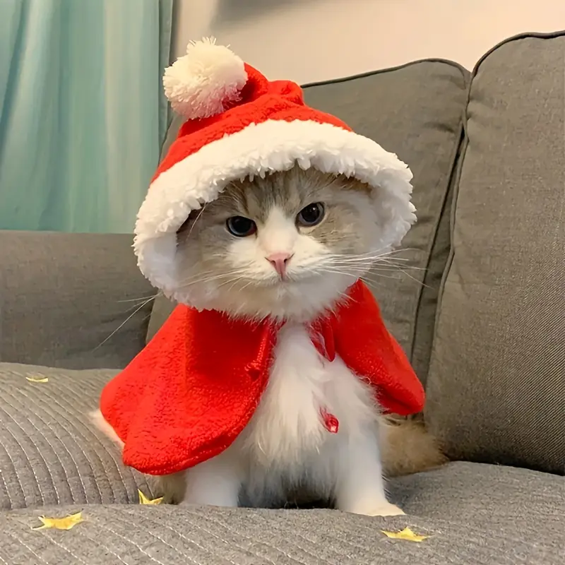 christmas cat dresses Christmas Outfit for Cat
