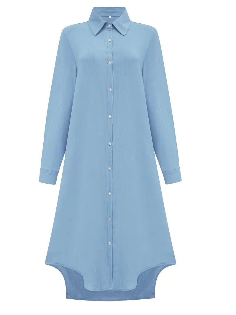ladies longline shirt dress womens longline shirt dress The Supima Cotton Midi Shirt Dress