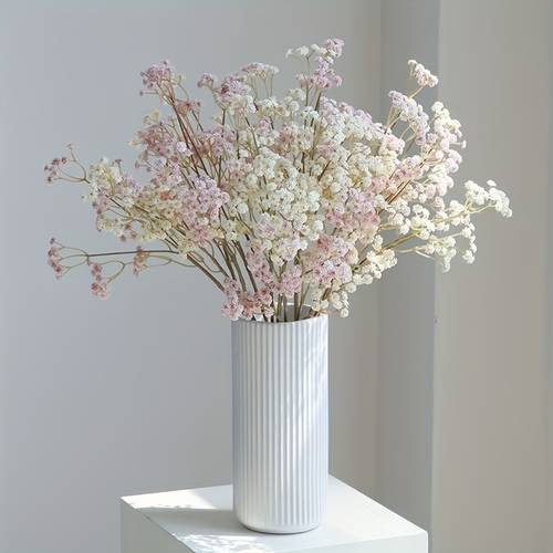 3pcs set artificial flowers simulating childrens breath autumn colored long stemmed gypsophila artificial flowers high quality uv resistant bouquet wedding and engagement scene decoration home indoor outdoor decor baby showers