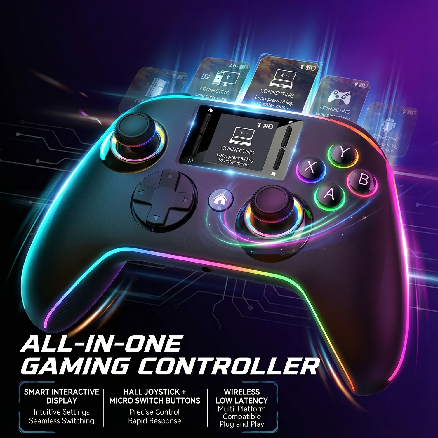 controller with screen sold on Temu United States