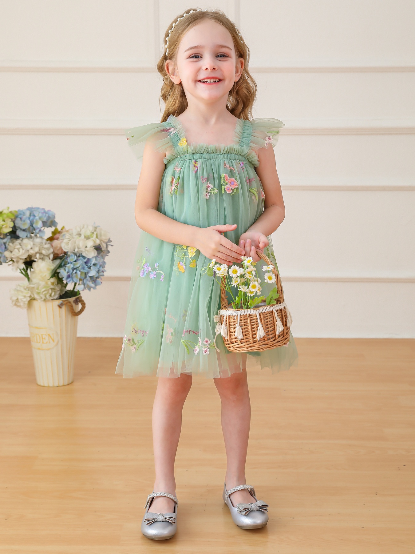 sachin and babi light blue dress emerald green dress for toddlers main image 0