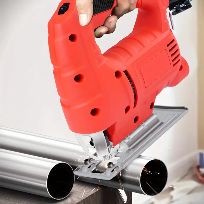 electric jig saw 800w jig saw 6 speed adjustable multifunctional electric woodworking power tool 45 cutting multifunctional jig saw woodworking variable speed red details 5