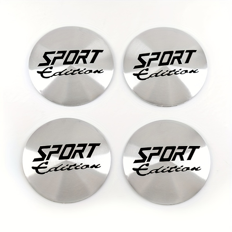 4pcs/lot 56mm Silvery Car Wheel Center Cap Sticker Car Decoration Emblem Sticker