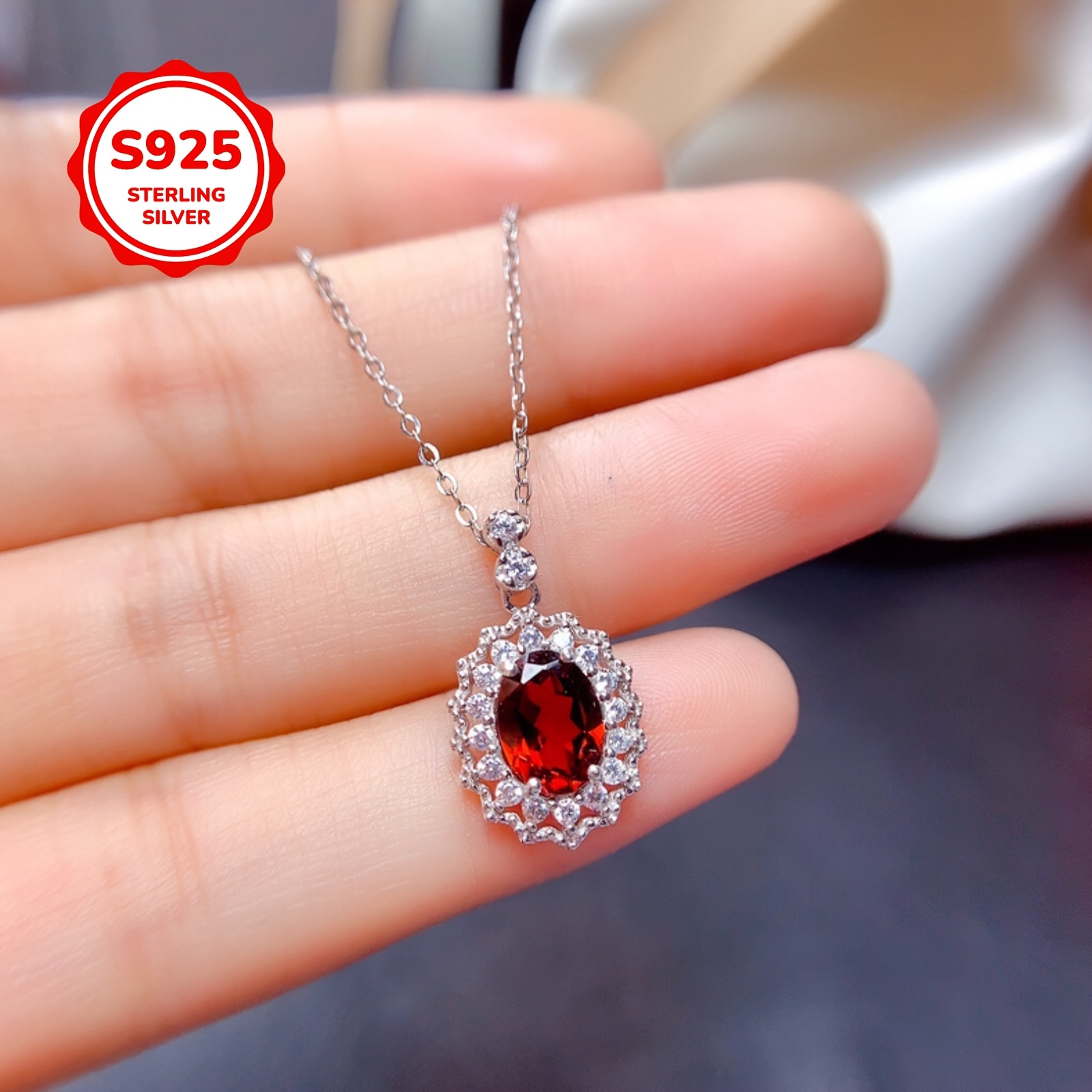 1 stuks S925 Zilveren Dames Hanger, Geschikt voor Dagelijks Gebruik Elegante All-Match Ketting, Vakantie Cadeau Kerstcadeau/Essentieel om te Cadeauwen