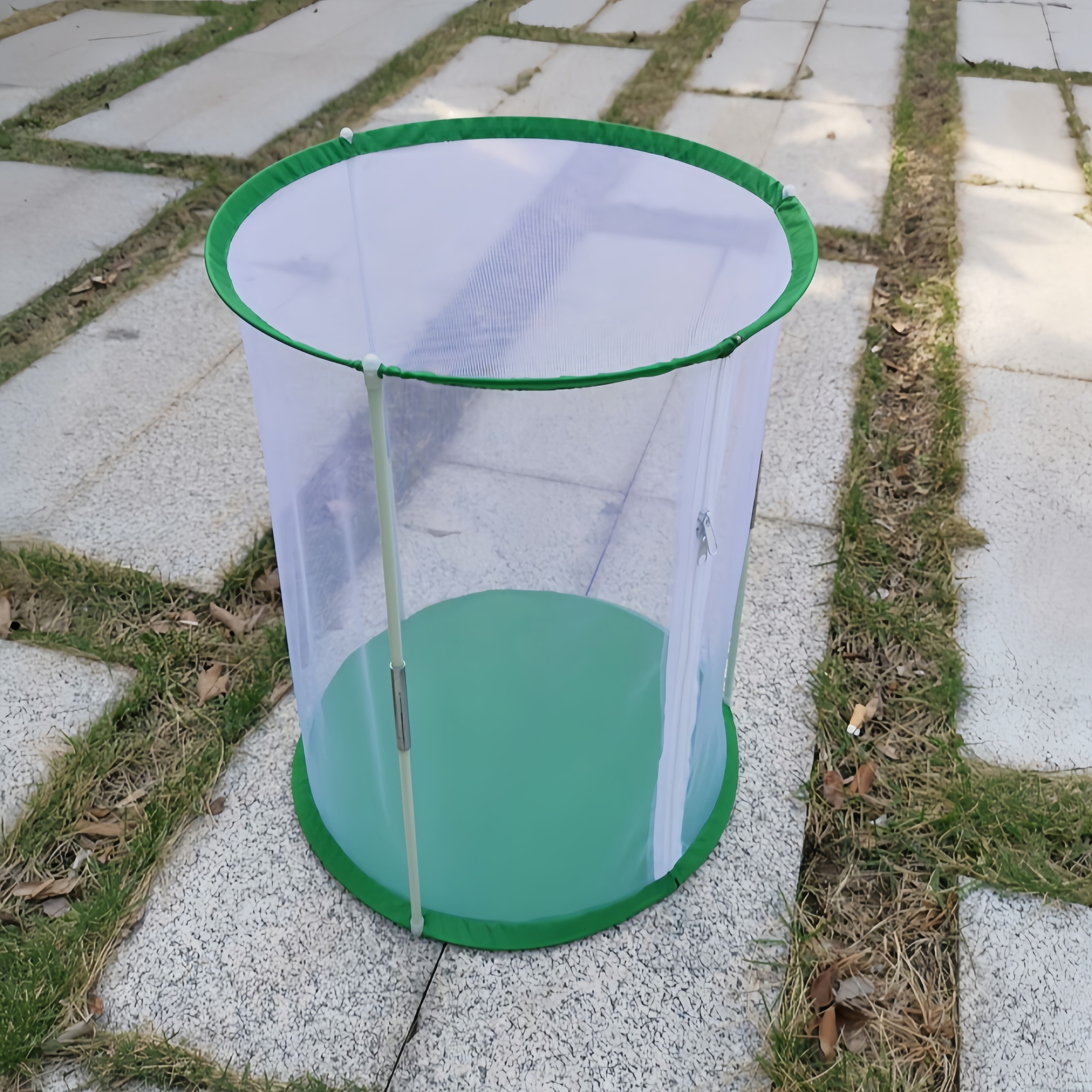 Self- And Designed Cylindrical Stand Round Breeding Cage, Insect Observation Cage, Transparent Mesh Cage, Ornamental Cage