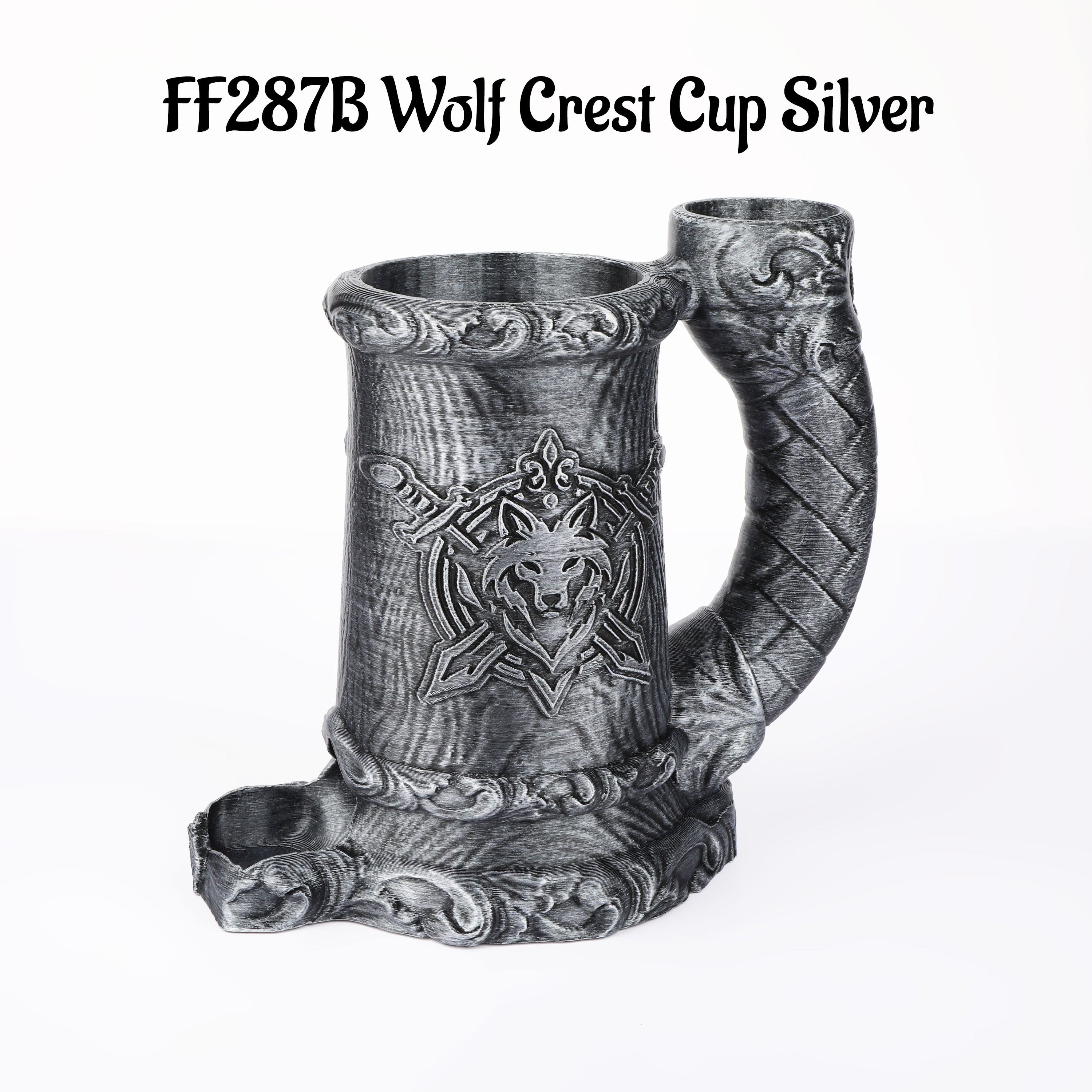 Druid Wolf Crest Cup Dice Tower, Tabletop RPG Gift