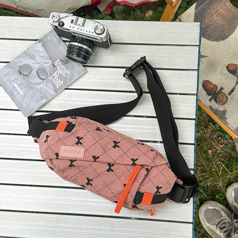 Borsa A Tracolla Donna Marsupio Da Viaggio Leggero – Tessuto Resistente, Con Uscita Per Auricolari