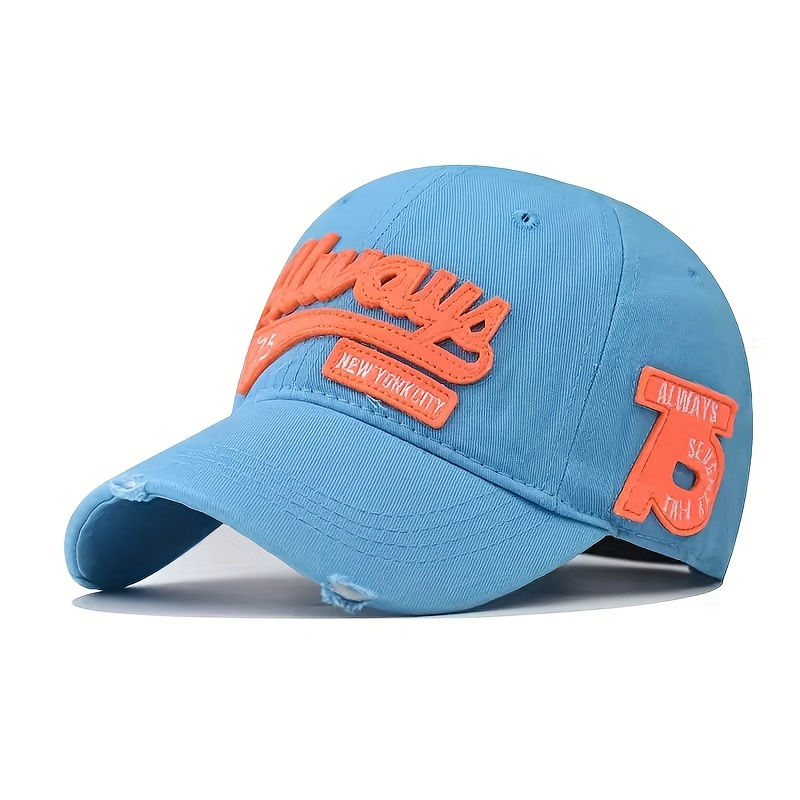 TEMU Cross-border Men And Women All 75 Embroidered Baseball Cap Super High Quality Color Matching Duck Tongue Hat
