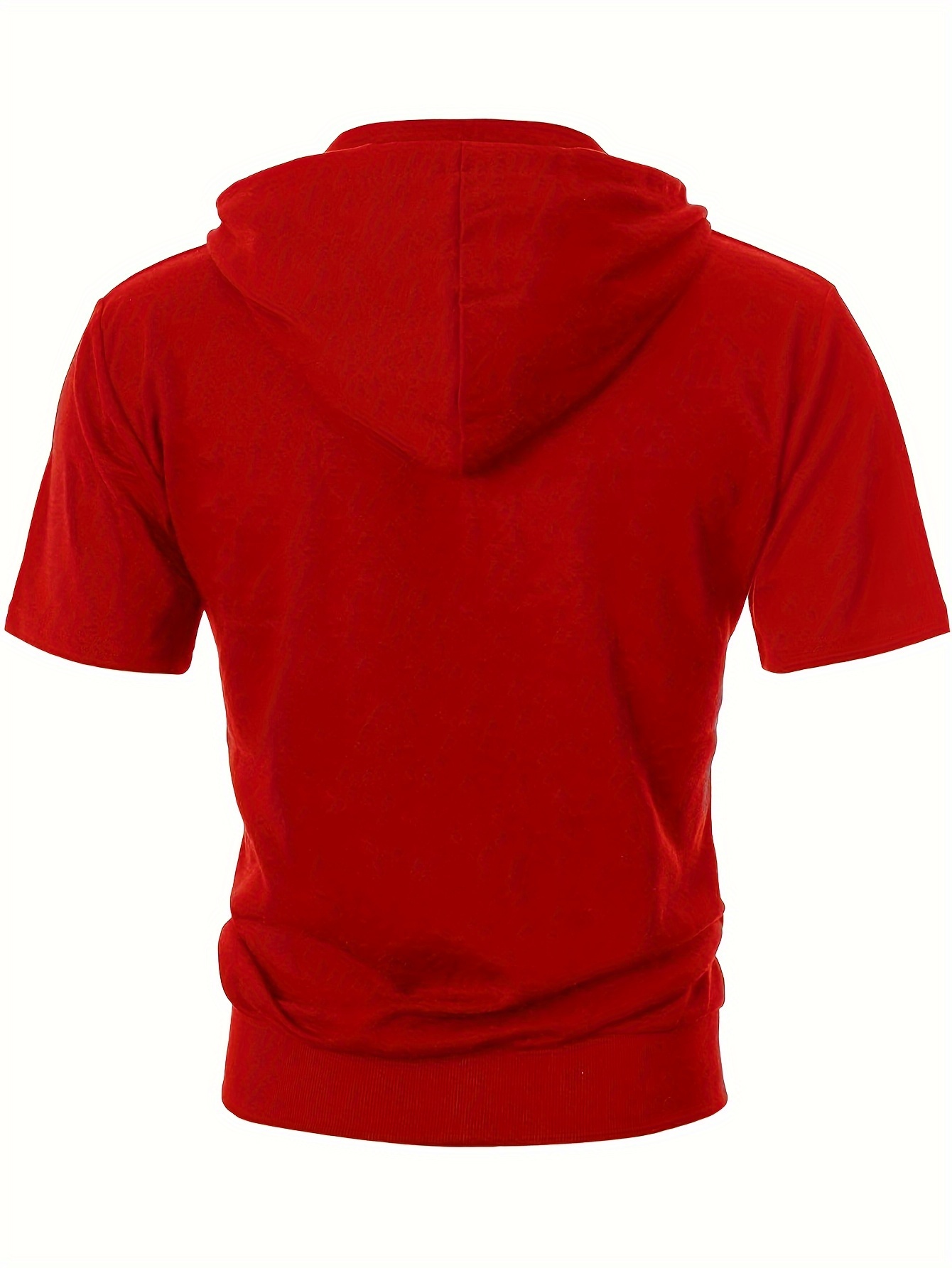 men's fit short sleeved lightweight zip hoodie kangaroo - Temu