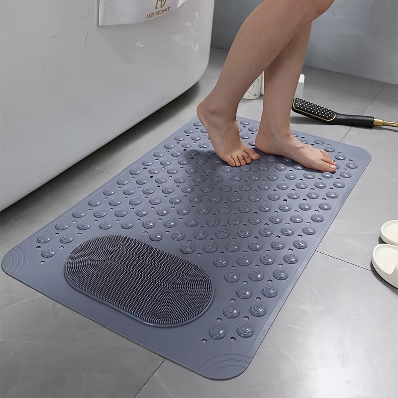 Non-Slip Bathroom Mat for Home Use, Anti-Fall Bath and Toilet Floor Pad with Massage Function