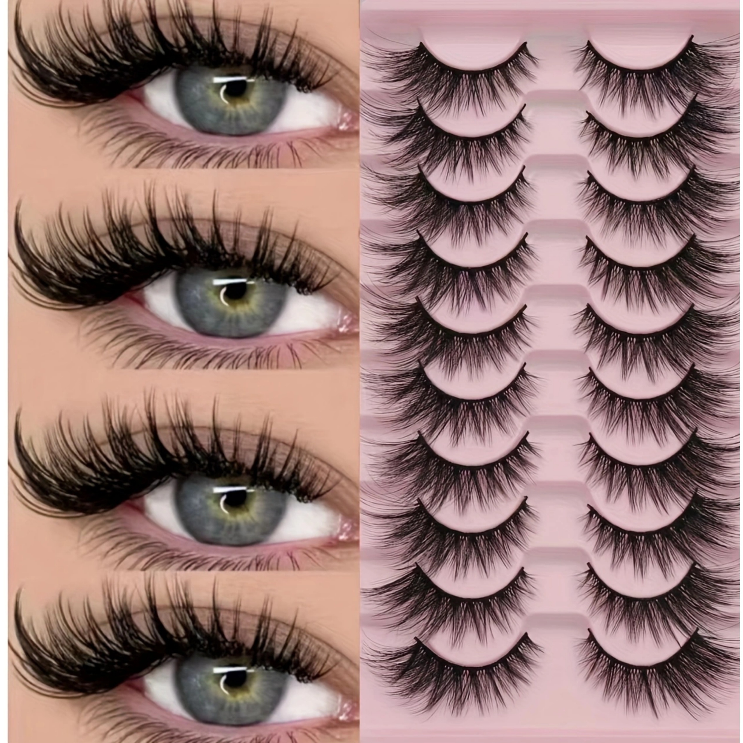 

Diy Fluffy False , 6-9mm To 15mm Length, -adhesive, Fluffy , - False Eyelashes, And Fluffy