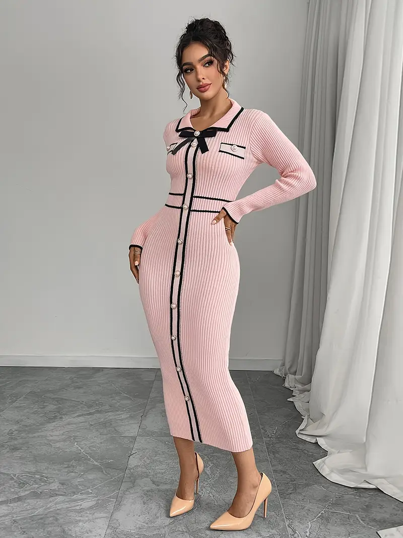 light pink dress winter Cute Light Pink Sweater Dress - Eyelash Knit Dress - Turtleneck