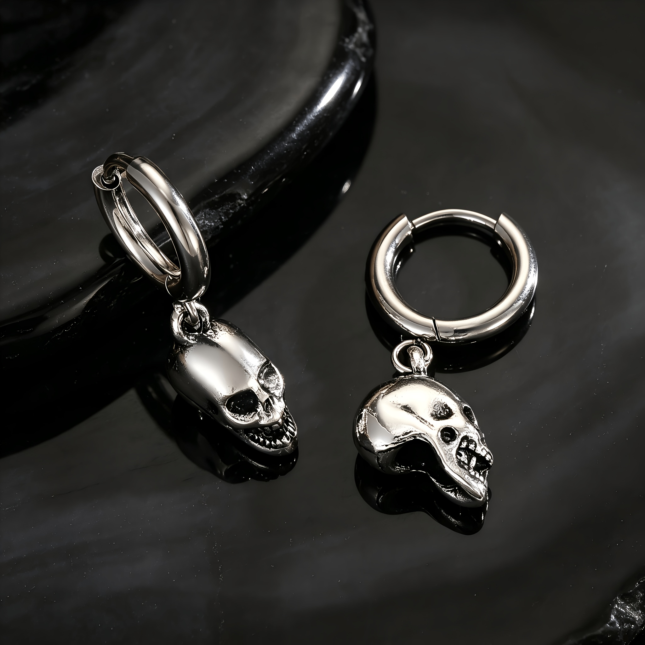 Skull Earrings Gothic Ghost Design for Men and Women