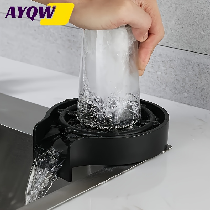 High-pressure Kitchen Sink - Automatic Cup & Bottle Washer With Metal Sprayer, For Bottles & Barware, Includes Faucet Accessories, Efficient Cleaning, 1pc