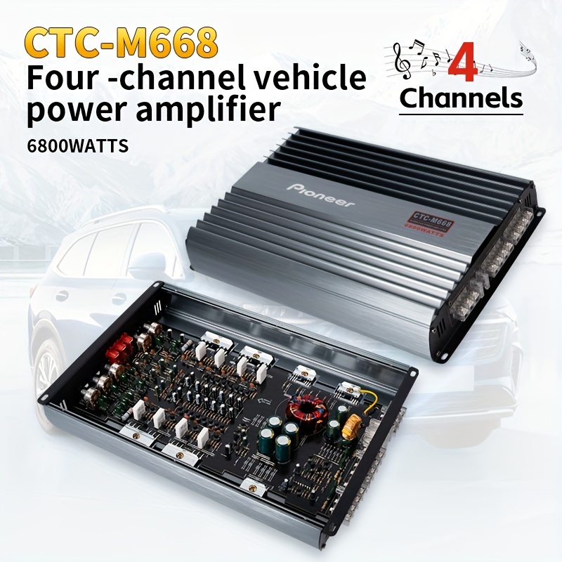 Clase D Amplificador Coche Max5200 Vatios Amplificador Coche - Temu