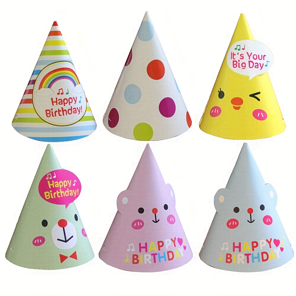 Party Hats 24 Pcs Cinema Birthday - Movie Theme Paper Crowns With Ropes ...