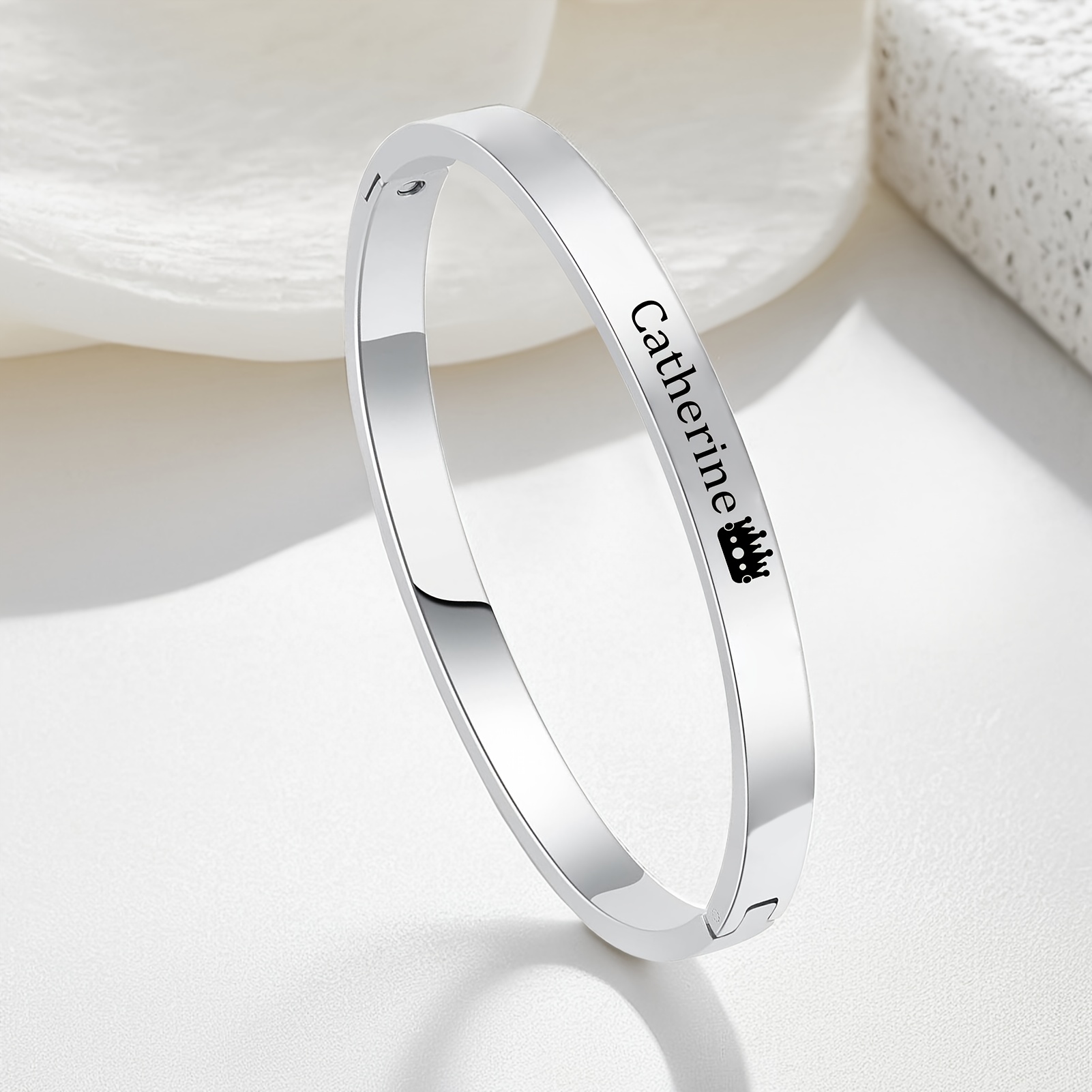 Customized Silvery Bracelet, Personalized Gift