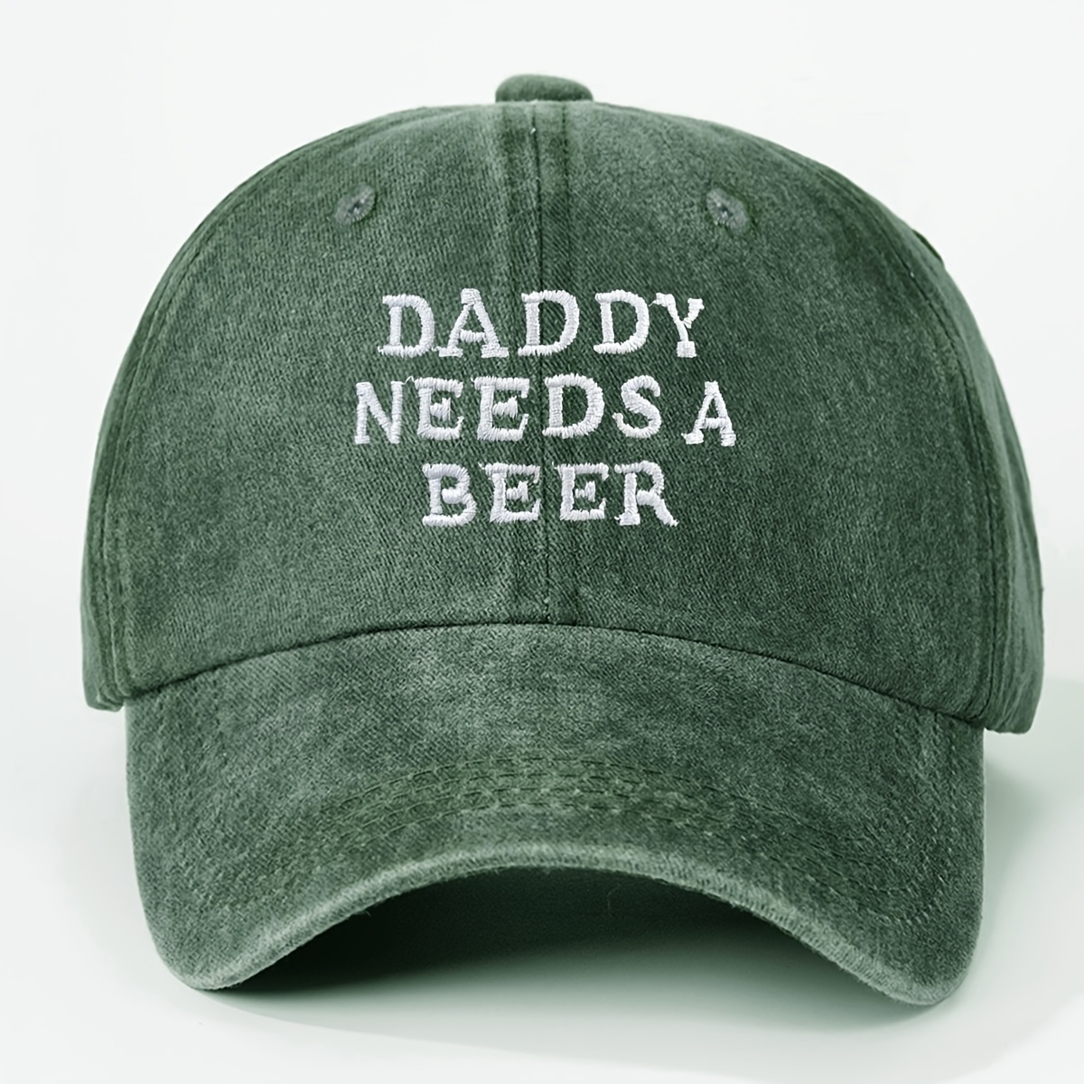 TEMU 1 Stück DADDY Gestickte Buchstaben Herren Baseballkappe, Allzweck Freizeit Street Style Used Herren Damen Netz Kappe Baseballkappe für Outdoor