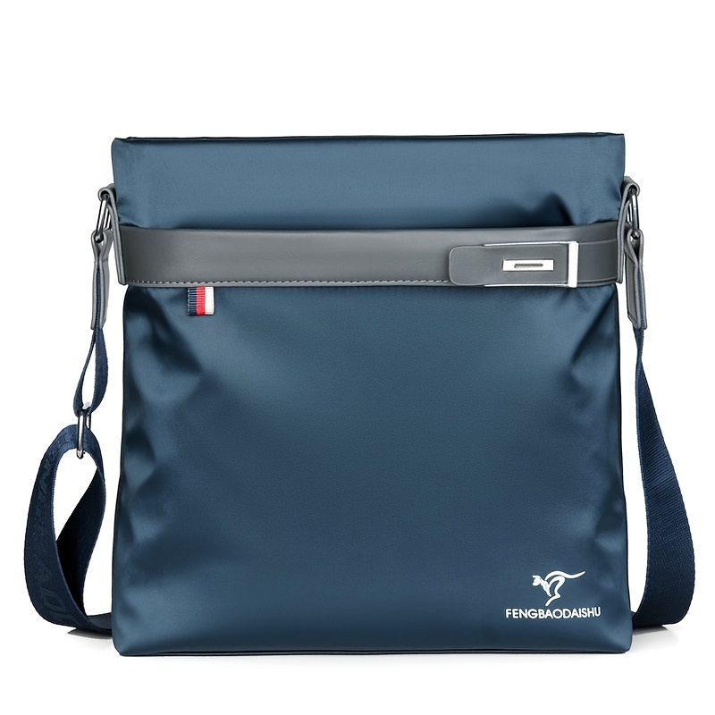 E-shop Leichte Minimalistische Business Herrentasche, Hochwertige Oxford-Stoff Schultertasche, Casual Umhängetasche, Modischer Trendiger Rucksack mit