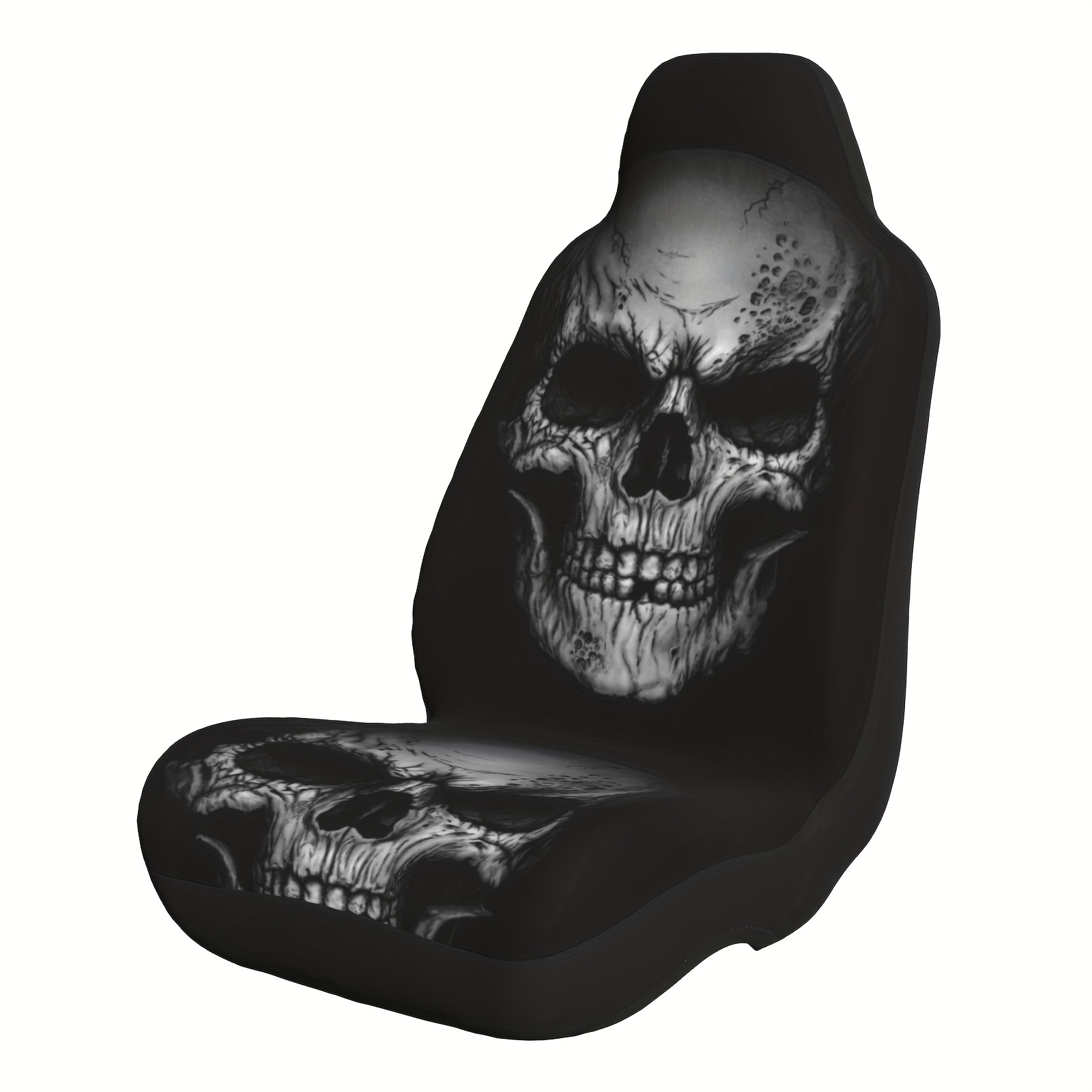 

1pc Black Print Car Seat Cover