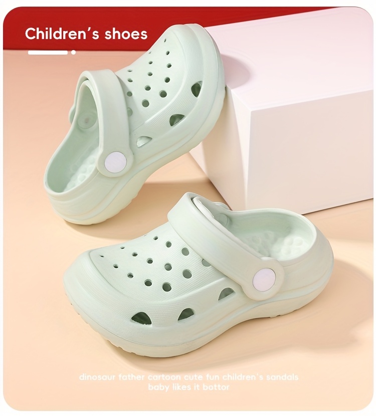 Boys' Summer Clogs - Lightweight, Non-Slip EVA Sandals with Thick Sole for Indoor & Outdoor Play, Beach, and Garden Use