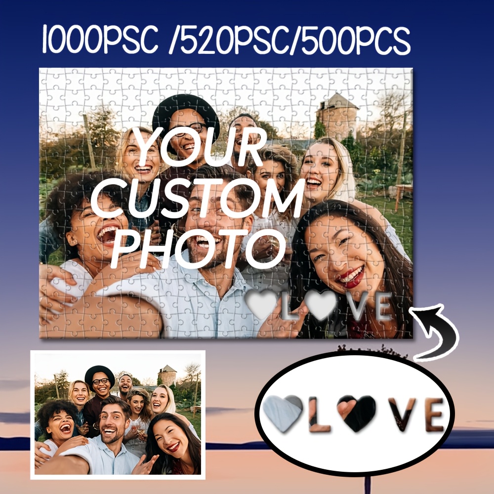 Creative Heart-Shaped Customizable Puzzle Game