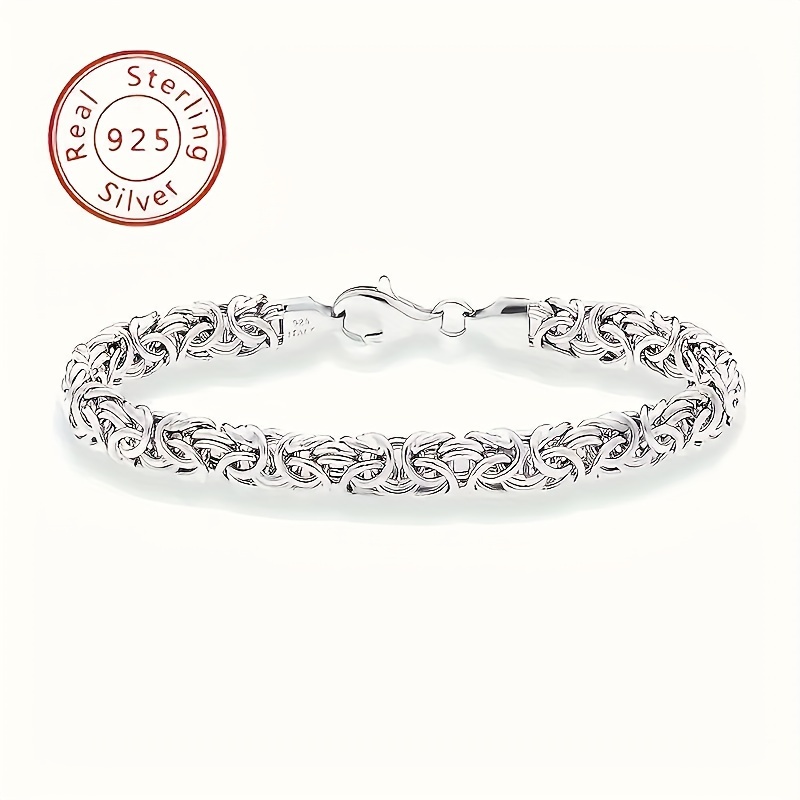 

Italian 925 Sterling Silver Bracelet, Handmade In Italy, Fashionable And Minimalist, Perfect For Daily Gatherings And Birthday Gifts, Equipped With Exquisite Gift Boxes