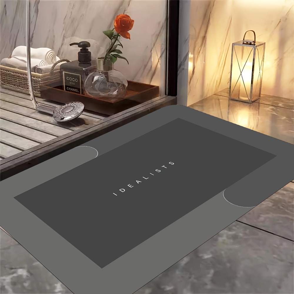 Super Absorbent Bathroom Mat, Quick-drying Anti-slip , Shower Room And Bathtub Door Mat, Decor And Additions