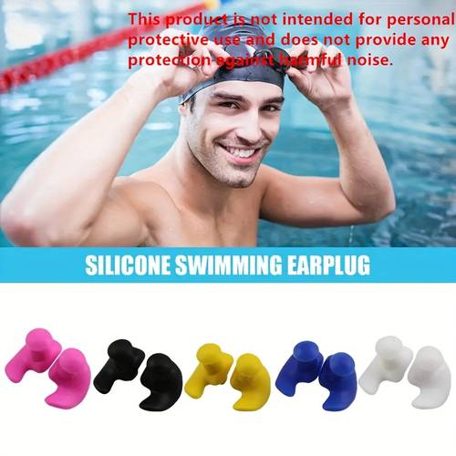 2/6/8 waterdichte zachte siliconen oordopjes, zwemoordopjes, geschikt voor zwemmen, waterdicht en antislip, draagbare en duurzame doucheaccessoires